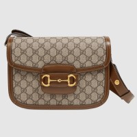 Gucci Horsebit 1955 Small Bag in Black Leather with Chain