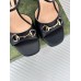 Gucci Horsebit Sandals 95mm in Black Leather