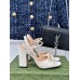 Gucci Horsebit Sandals 95mm in White Leather