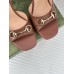 Gucci Horsebit Sandals 95mm in Brown Leather