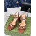 Gucci Horsebit Sandals 95mm in Brown Leather