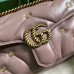 Gucci GG Marmont Small Shoulder Bag in Nude Leather with Double G Studs