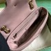 Gucci GG Marmont Small Shoulder Bag in Nude Leather with Double G Studs