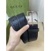 Gucci GG Embossed Leather 30MM Belt with Square Buckle
