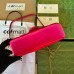 Gucci GG Marmont Small Shoulder Bag in Pink Velvet with Double G Studs