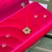 Gucci GG Marmont Small Shoulder Bag in Pink Velvet with Double G Studs
