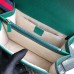 Gucci Dionysus Small Bamboo Top Handle Bag in Green Leather