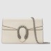 Gucci Dionysus Super Mini Bag in White Grained Leather