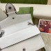 Gucci Dionysus Super Mini Bag in White Grained Leather