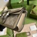 Gucci Dionysus Super Mini Bag in White GG Supreme Canvas