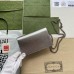 Gucci Dionysus Super Mini Bag in Silver Metallic Leather