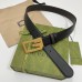 Gucci Black Leather Reversible 38MM Belt with Square G Buckle