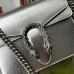 Gucci Dionysus Mini Bag in Silver Metallic Leather