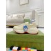 Gucci Mens Doraemon x Gucci Rhyton Sneakers in White Leather