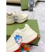 Gucci Mens Doraemon x Gucci Rhyton Sneakers in White Leather