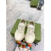 Gucci Mens Rhyton Sneakers in White Leather with 25 Print