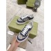 Gucci Mens Sneakers in Beige GG Canvas with Blue Leather