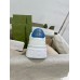 Gucci Mens Sneakers in White Leather with Web