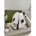 Gucci Mens Sneakers in White Leather with Web