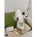 Gucci Mens Sneakers in White Leather with Web