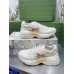 Gucci Mens Rhyton Sneakers in White Leather with Tiger Print