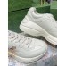 Gucci Mens Rhyton Sneakers in White Leather with Tiger Print