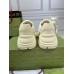 Gucci Mens Rhyton Sneakers in White Leather with Star Print