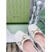 Gucci Horsebit Slingback Pumps 55mm in White Leather