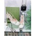 Gucci Horsebit Slingback Pumps 55mm in White Leather