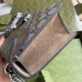 Gucci Dionysus Small Rectangular Bag in GG Canvas with Taupe Suede