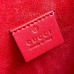 Gucci Dionysus Small Rectangular Bag in GG Canvas with Red Suede