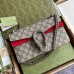 Gucci Dionysus Small Rectangular Bag in GG Canvas with Red Suede