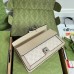 Gucci Dionysus Small Rectangular Bag in White GG Supreme Canvas