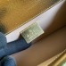 Gucci Dionysus Small Rectangular Bag in Gold Metallic Leather