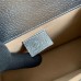 Gucci Dionysus Small Rectangular Bag in Silver Metallic Leather