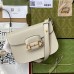 Gucci Horsebit 1955 Shoulder Bag in White Calfskin