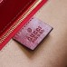 Gucci Horsebit 1955 Shoulder Bag in GG Canvas with Red Leather