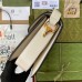 Gucci Horsebit 1955 Shoulder Bag in GG Canvas with White Leather