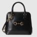 Gucci Horsebit 1955 Small Top Handle Bag in Black Calfskin