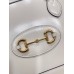 Gucci Horsebit 1955 Small Top Handle Bag in White Calfskin