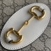 Gucci Horsebit 1955 Small Top Handle Bag in GG Canvas with White Leather
