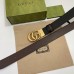 Gucci GG Marmont Reversible Belt 38MM in Black/Brown Leather