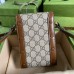 Gucci Horsebit 1955 Mini Bag in GG Canvas with Brown Leather