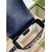 Gucci Horsebit 1955 Mini Bag in Blue GG Supreme Canvas