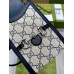 Gucci Horsebit 1955 Mini Bag in Blue GG Supreme Canvas