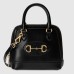 Gucci Horsebit 1955 Mini Top Handle Bag in Black Calfskin