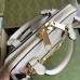 Gucci Horsebit 1955 Mini Top Handle Bag in White Calfskin