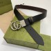 Gucci GG Marmont Reversible Belt 38MM in Noir/Brown Leather