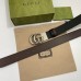 Gucci GG Marmont Reversible Belt 38MM in Noir/Brown Leather
