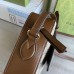 Gucci Horsebit 1955 Small Shoulder Bag in GG Canvas with Brown Leather